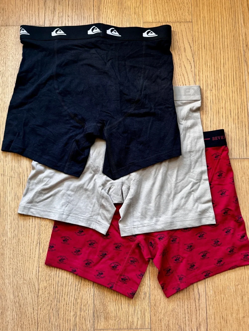 3 Pack Men’s Boxer Briefs Fly Front Tag Free, NWT Size M